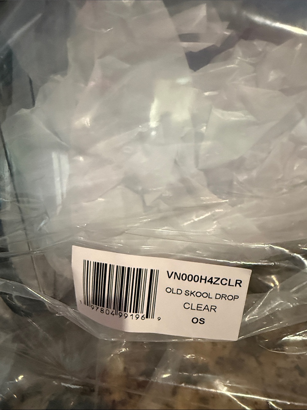 Vans Clear Backpack with Black Trim - Picture 2 of 2